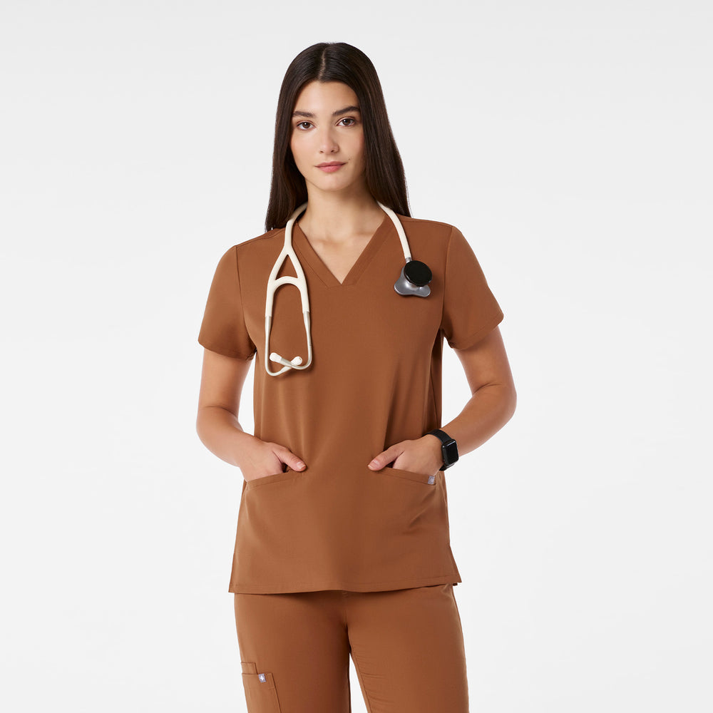 Women's Mocha Casma -  Scrub Top™