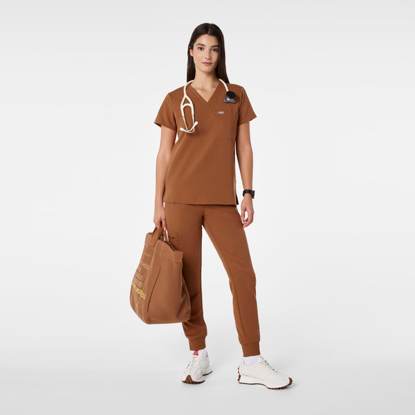 Women's Mocha Catarina -  Scrub Top™