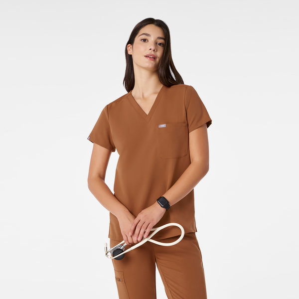 Women's Mocha Catarina -  Scrub Top™