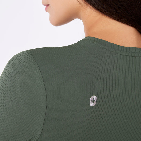 Women's Moss Palmer Ribbed- ¾ Sleeve Underscrub
