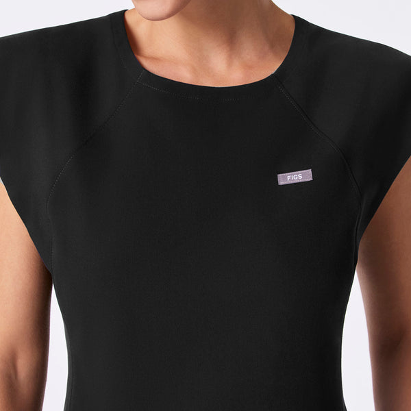 Women's Black Orillia Slim Scoop Neck - Scrub Top