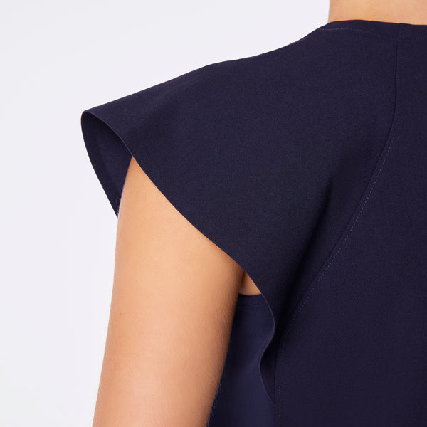 Women's Navy Orillia Slim Scoop Neck - Scrub Top