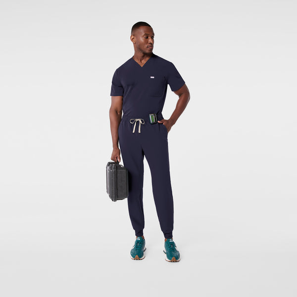 Men's Navy Leon -  Scrub Top™
