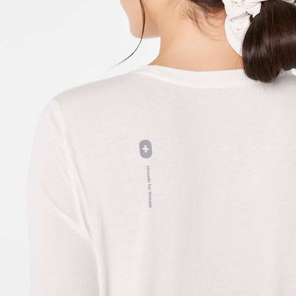 Women's Off White Tis The Season - Long-Sleeve Underscrub