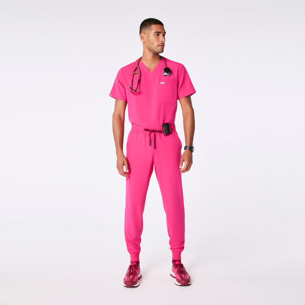 men's Shocking Pink Brey Jogger - Scrub Pant