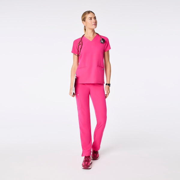 Women's Shocking Pink Casma  Scrub Top™