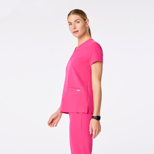 Women's Shocking Pink Casma  Scrub Top™