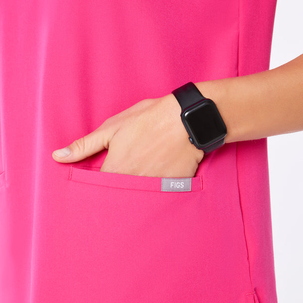 Women's Shocking Pink Casma  Scrub Top™