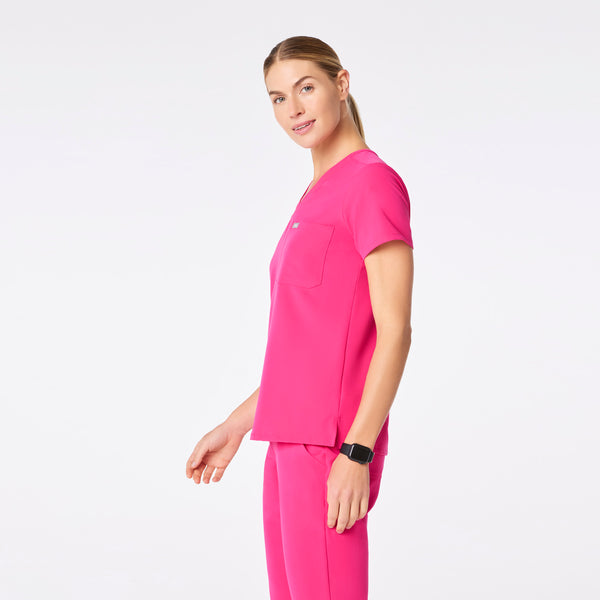 Women's Shocking Pink Catarina Petite  Scrub Top™
