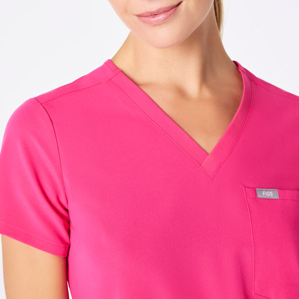Women's Shocking Pink Catarina Petite  Scrub Top™