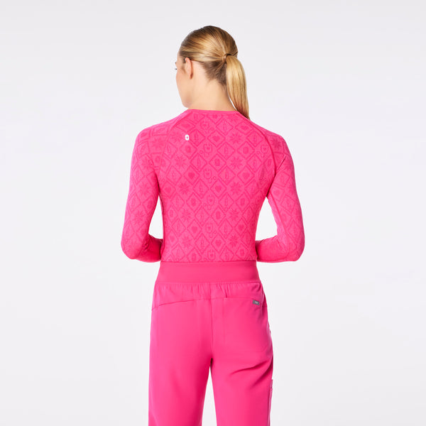 Women's Shocking Pink Salta Seamless - Long-Sleeve Underscrub