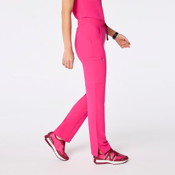 Women's Shocking Pink Kade - Petite Straight-Leg Scrub Pant™