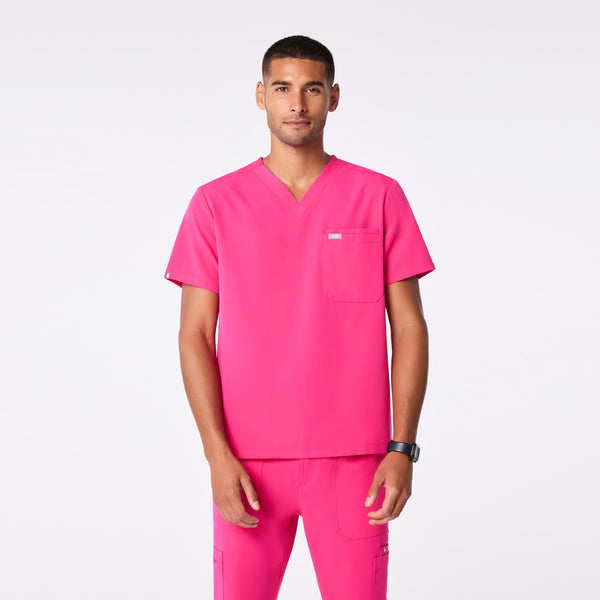 Men's Shocking Pink Leon -  Scrub Top™