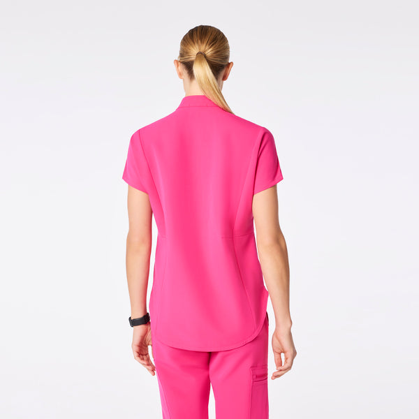 Women's Shocking Pink Montex Relaxed Scrub Top