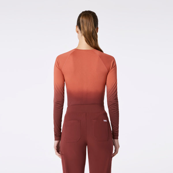women's Ombre Spiced Cider Salta Seamless - Longsleeve Underscrub