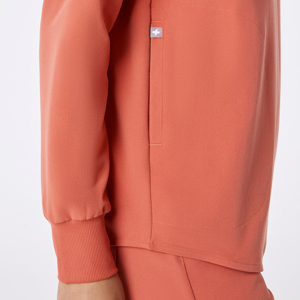 Women's Spiced Cider Rafaela Relaxed Long-Sleeve - Scrub Top