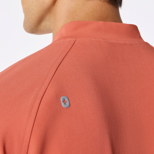men's Spiced Cider Stratton Henley - Shortsleeve Scrub Top