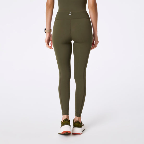 Women's Spruce FIGS | SET ACTIVE Breathe High-Rise Pocket Leggings®