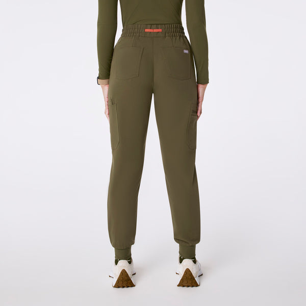 women's Spruce High Waisted Uman Relaxed - Petite Jogger Scrub Pant