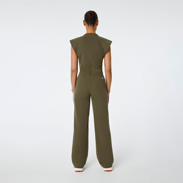 Women's Spruce Layton Crewneck Wide-Leg - Petite ScrubJumpsuit™