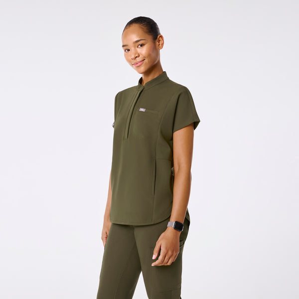 Women's Spruce Montex Relaxed Scrub Top