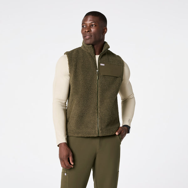 Men's Spruce High-Pile Vest