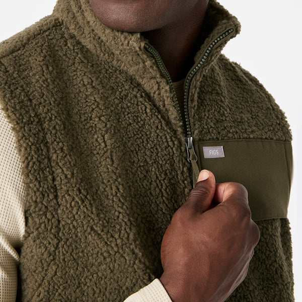 Men's Spruce High-Pile Vest