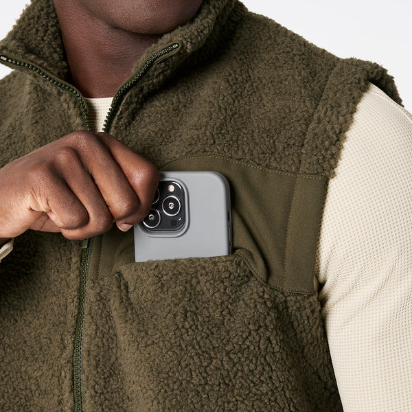 Men's Spruce High-Pile Vest