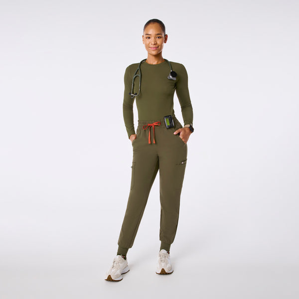 Women's Spruce Palmer Ribbed- Long-Sleeve Underscrub