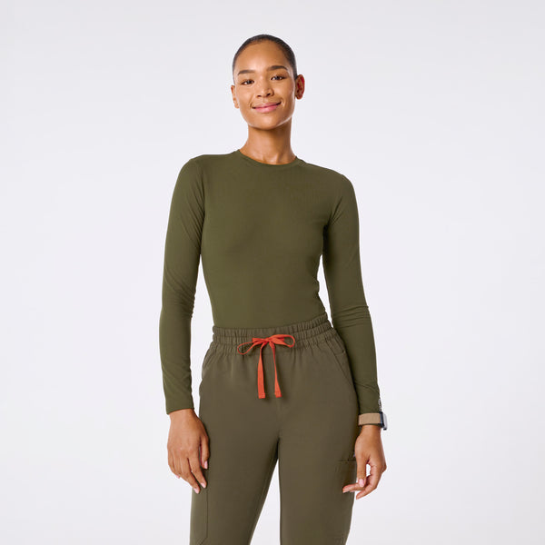Women's Spruce Palmer Ribbed- Long-Sleeve Underscrub