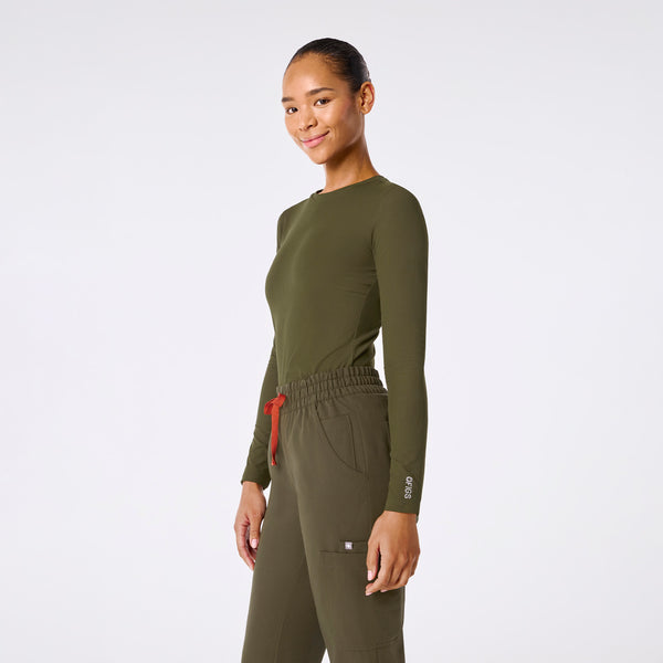 Women's Spruce Palmer Ribbed- Long-Sleeve Underscrub