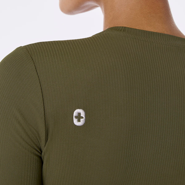 Women's Spruce Palmer Ribbed- Long-Sleeve Underscrub