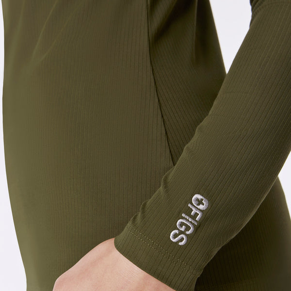 Women's Spruce Palmer Ribbed- Long-Sleeve Underscrub