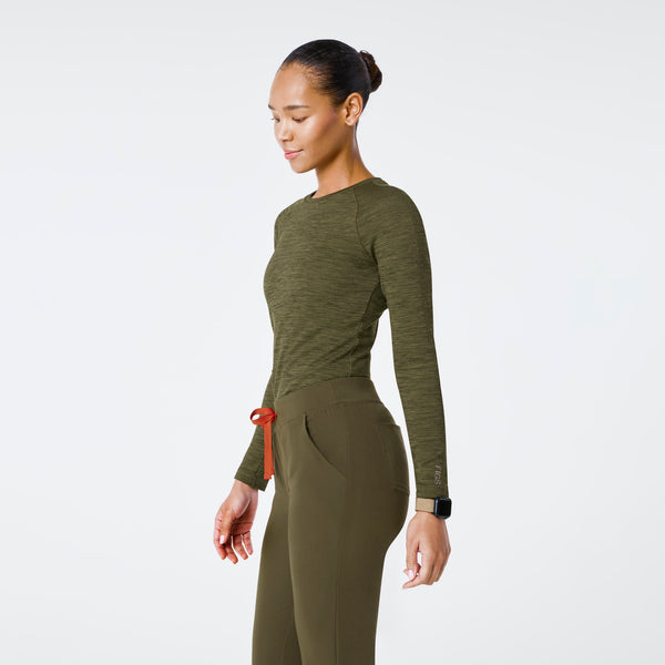 Women's Spruce Space Dye Waffle - Long-Sleeve Underscrub