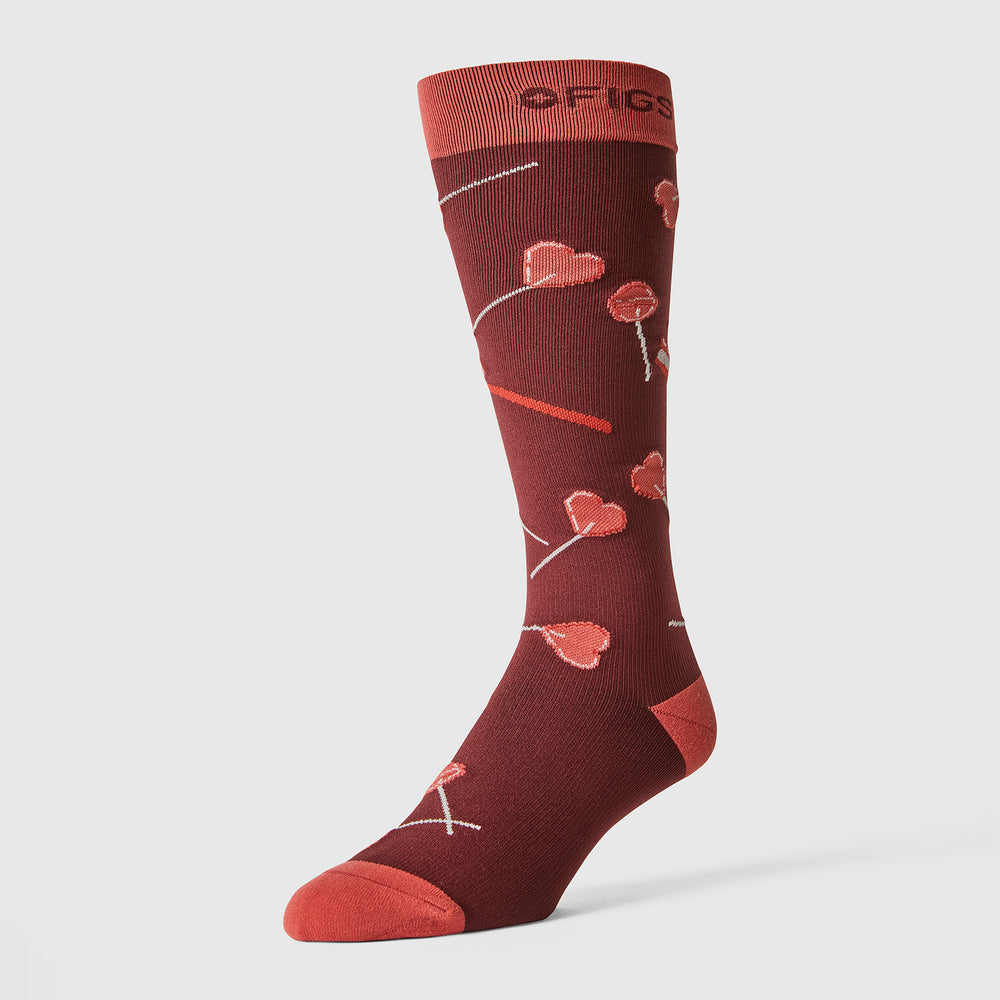 Men's Walnut Floss The Night Away - Compression Socks