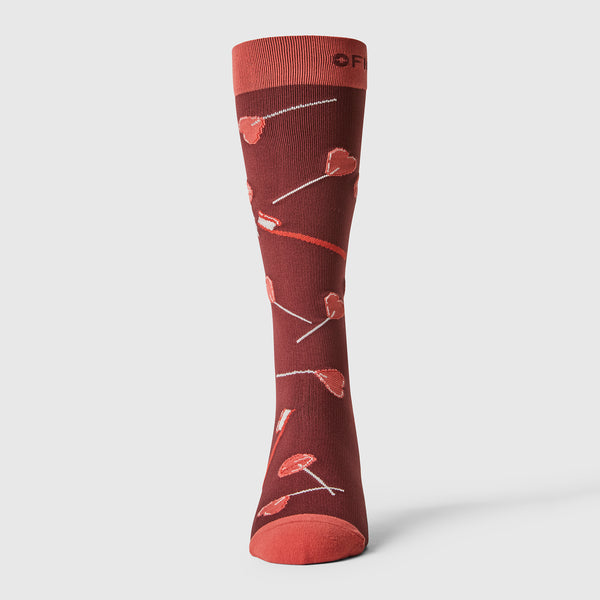men's Walnut Floss The Night Away - Compression Socks