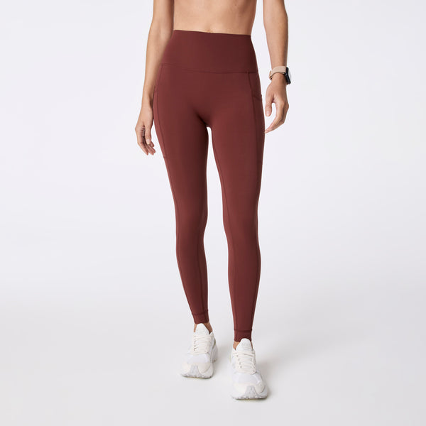 Women's Walnut FIGS | SET ACTIVE Breathe High-Rise Pocket Leggings®