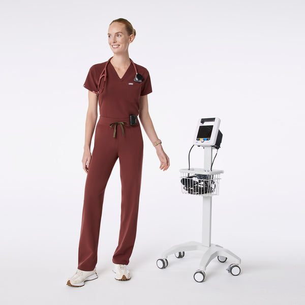 Women's Walnut Livingston High-Rise- Straight-Leg Scrub Pant™