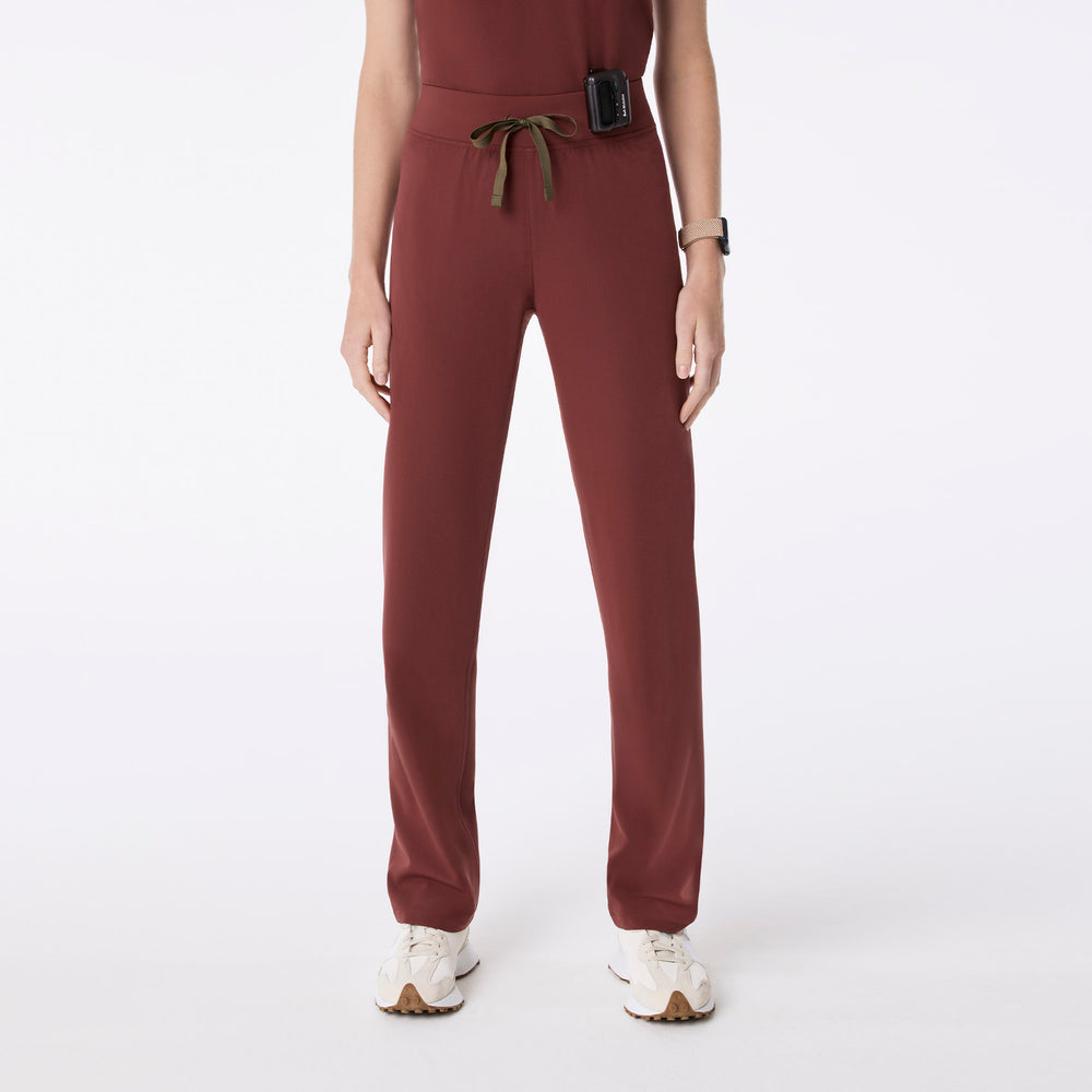 Women's Walnut Livingston High-Rise- Tall Straight-Leg Scrub Pant™