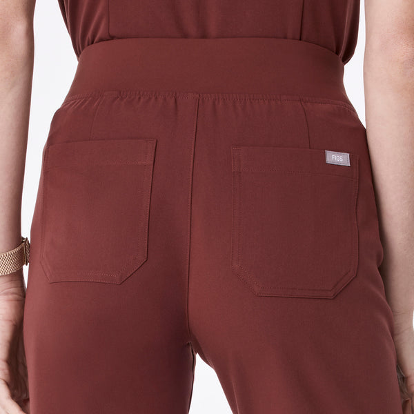 Women's Walnut Livingston High-Rise- Petite Straight-Leg Scrub Pant™
