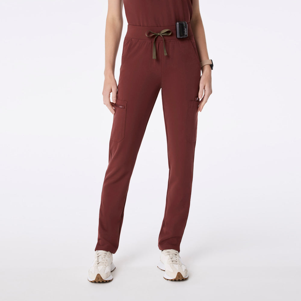 Women's Walnut Yola High-Rise Slim  -  Scrub Pant™