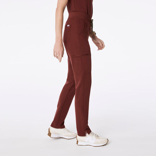 Women's Walnut Yola High-Rise Slim  - Petite  Scrub Pant™