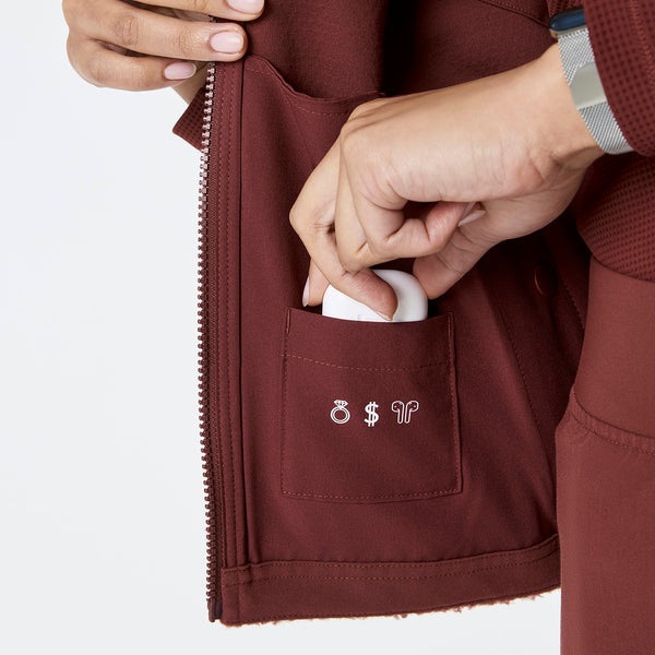 Women's Walnut High-Pile Vest