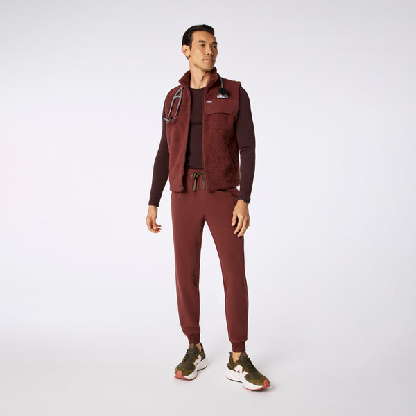 Men's Walnut High-Pile Vest