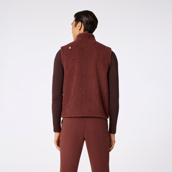 Men's Walnut High-Pile Vest
