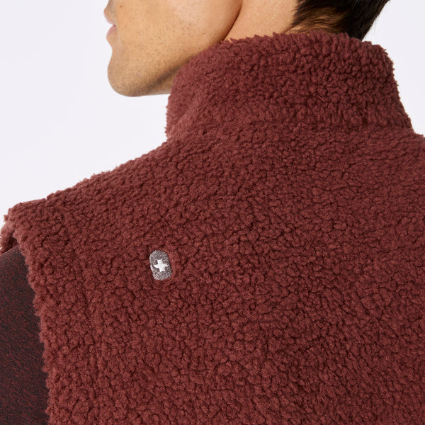 Men's Walnut High-Pile Vest