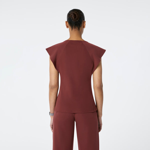 Women's Walnut Orillia Slim Scoop Neck - Scrub Top