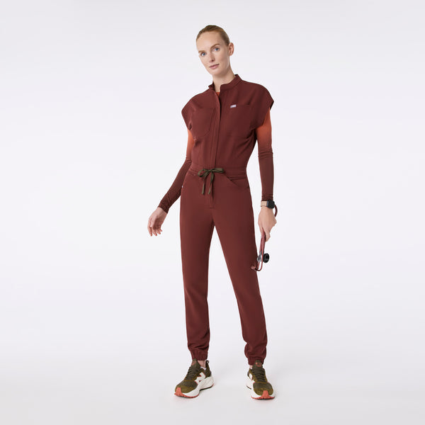Women's Walnut Rafaela Cargo - Petite ScrubJumpsuit™