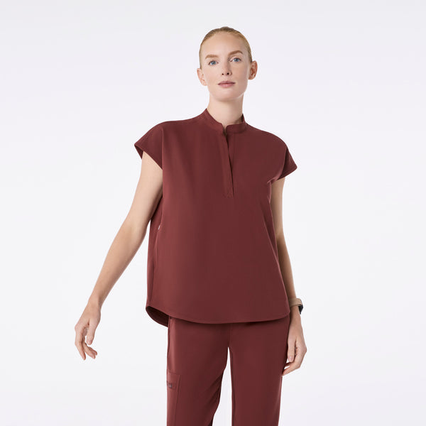 Women's Walnut Rafaela - Oversized Scrub Top™