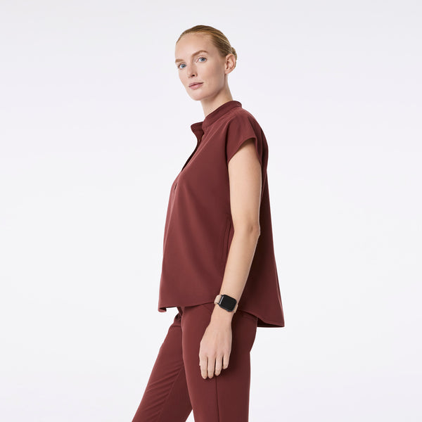Women's Walnut Rafaela - Oversized Scrub Top™